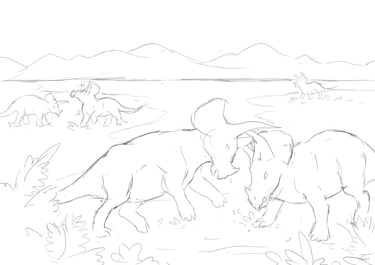 dinosaur sketch