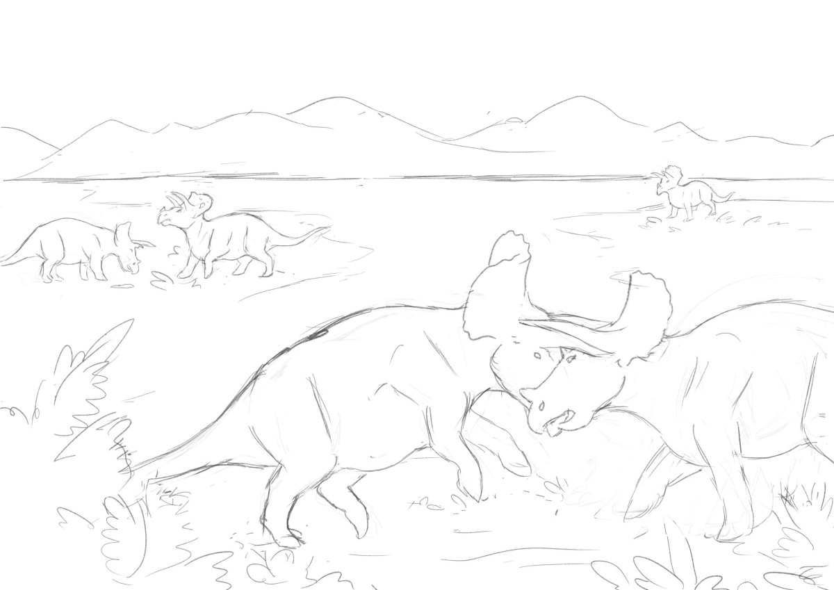 dinosaur sketch