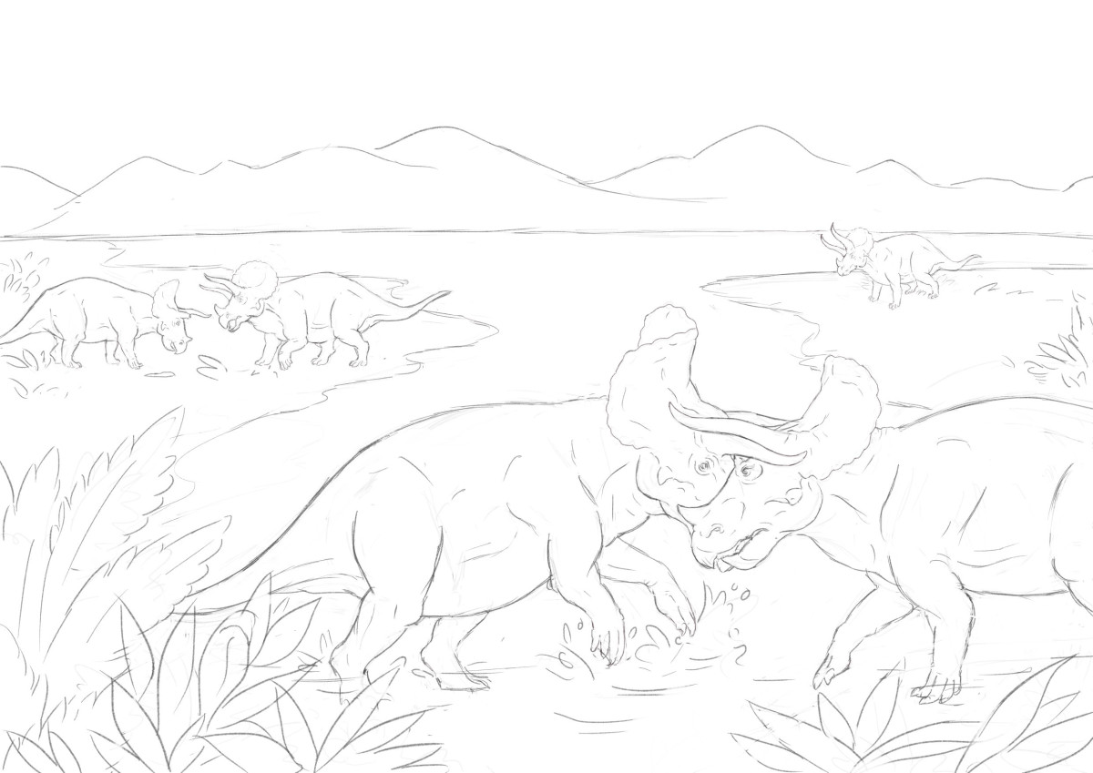 dinosaur sketch