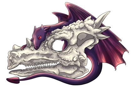 Dragon and Skull